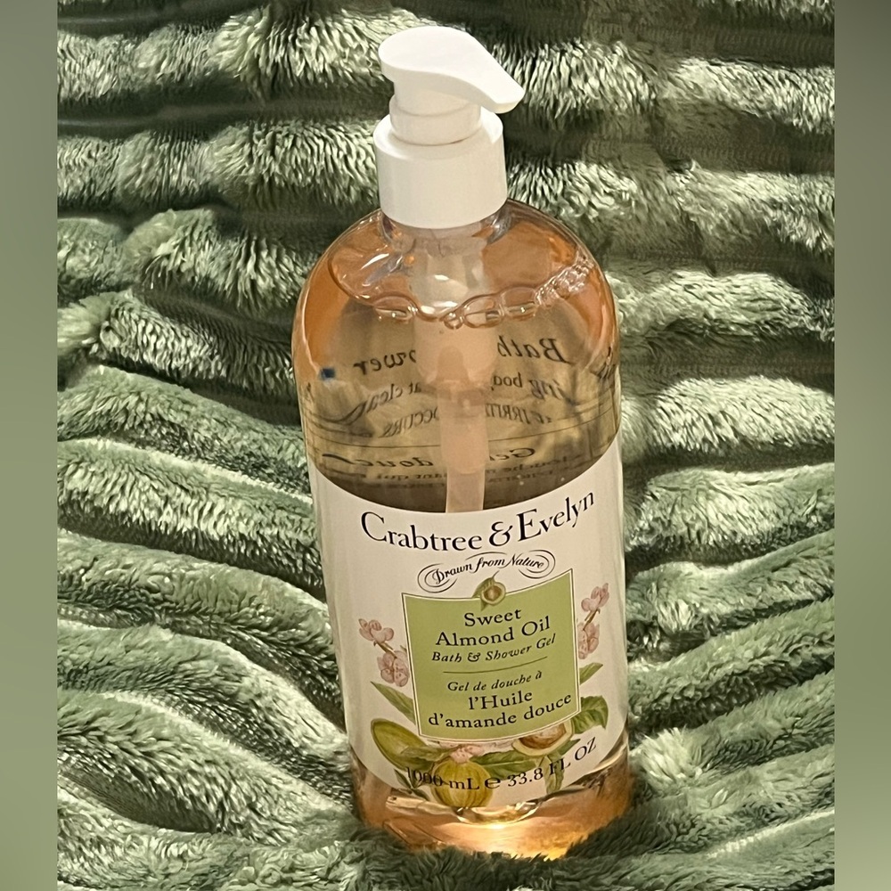 Crabtree & Evelyn Sweet Almond Oil Body Wash - Cream and Gold